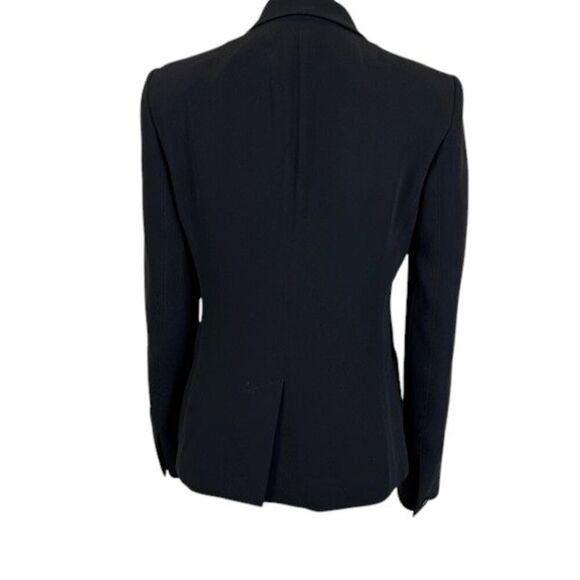 Rag & Bone Stretch Black Blazer Texture Lapel and Front Pocket Trim Size 8 - Picture 3 of 13